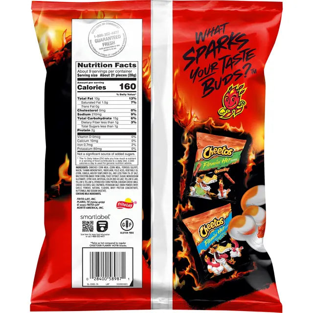 Cheetos Xxtra Flamin Hot Crunchy Cheese Flavored Chips (8.5 oz) - Papaya Express