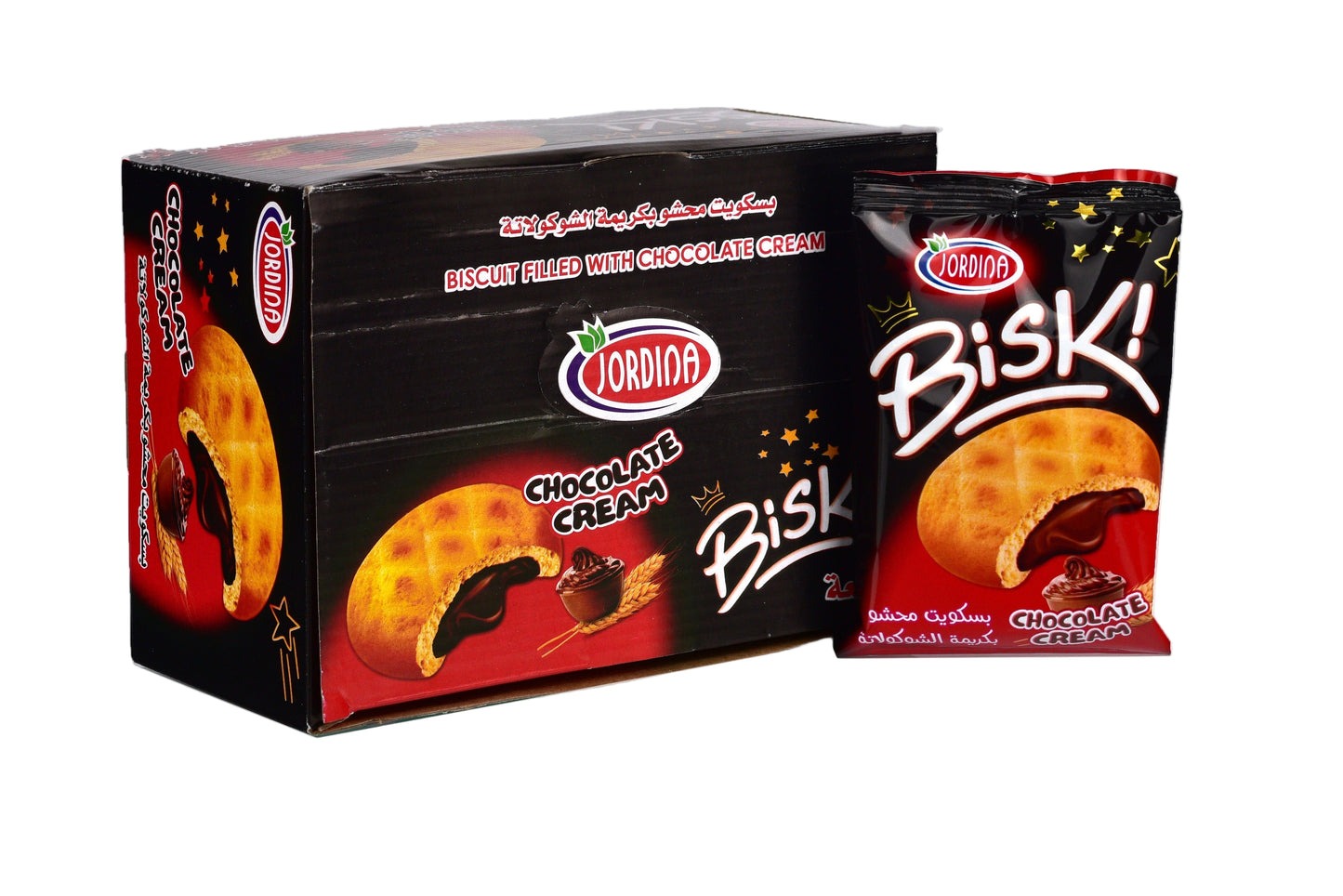 Jordina Bisk Chocolate Cream Biscuit (12CT) - Papaya Express