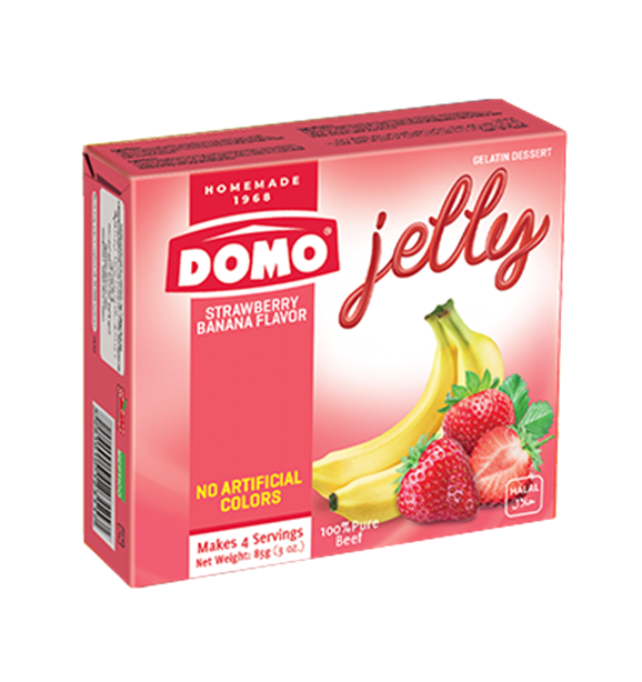 Domo Jelly Strawberry & Banana (85g) - Papaya Express