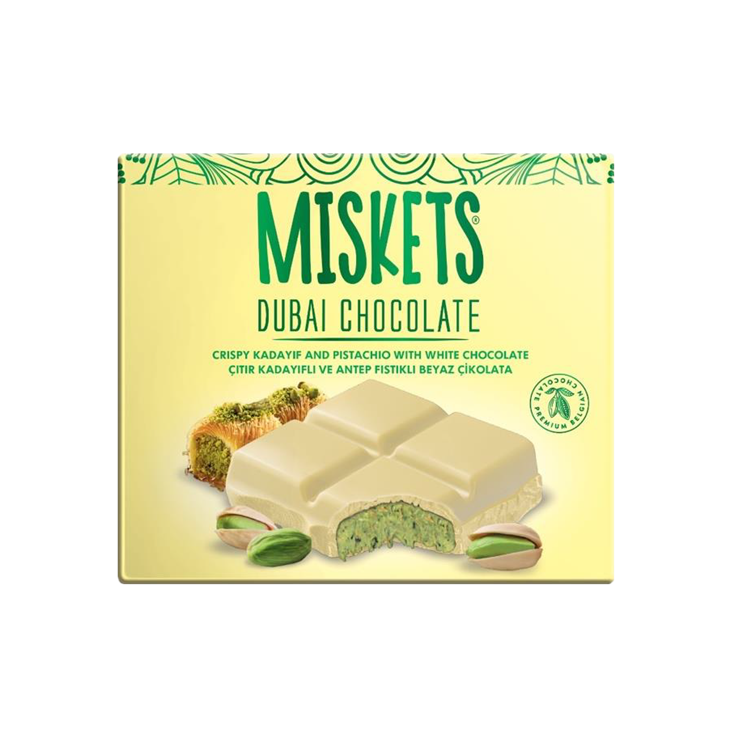 Miskets Dubai White Chocolate (100g) - Papaya Express