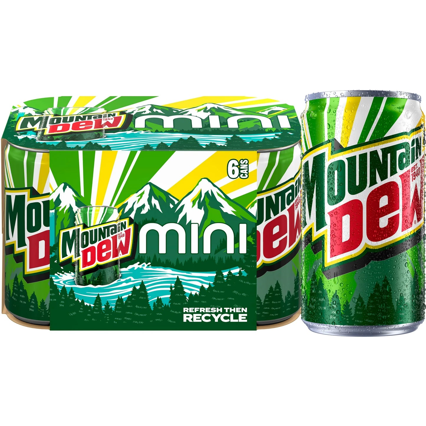 Mountain Dew Soda Citrus Pop, (7.5 Fl oz) - Papaya Express