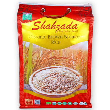 Shahzada Organic Brown Basmati Rice (10 lb.) - Papaya Express
