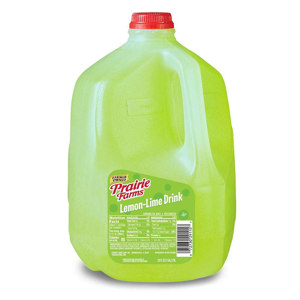 Prairie Farms Lemon Lime Drink (1 Gal) - Papaya Express
