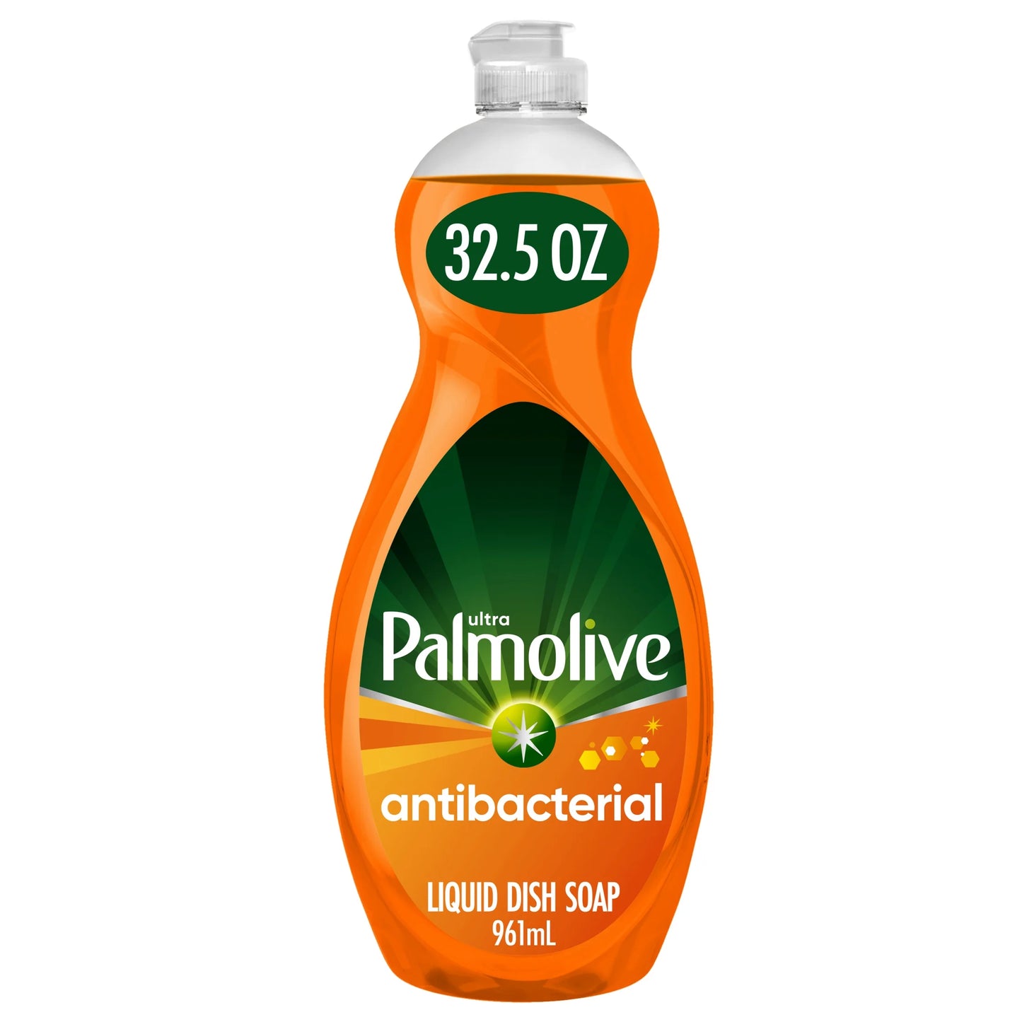 Palmolive Ultra Concentrated Antibacterial Liquid Dish Soap, Orange Scent (32.5oz)