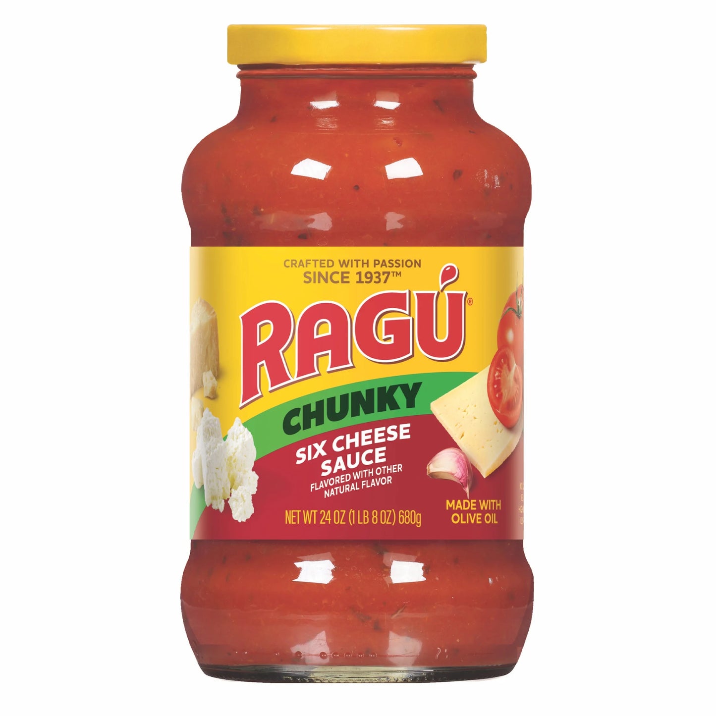 Ragu pasta Chunky Six Cheese Sauce (24 oz) - Papaya Express