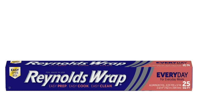 Reynolds Wrap Everyday Strength Aluminum Foil, 25 Square Feet - Papaya Express