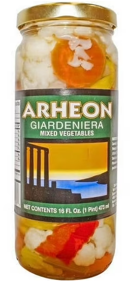 Arheon Giardeniera Mixed Vegetables, (16 oz) - Papaya Express