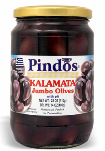 Pindos Kalamata Jumbo Olives (710g) - Papaya Express