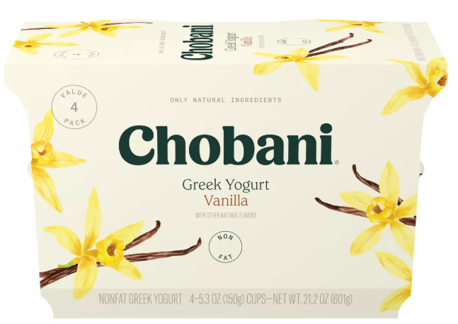 Chobani Vanilla Greek Yogurt (4 cups) - Papaya Express