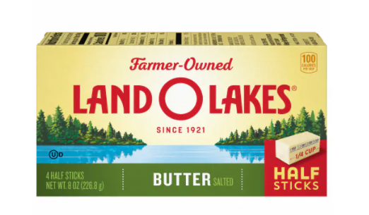 Land O Lakes Unsalted Butter Sticks 4 Count (16 ounces) - Papaya Express