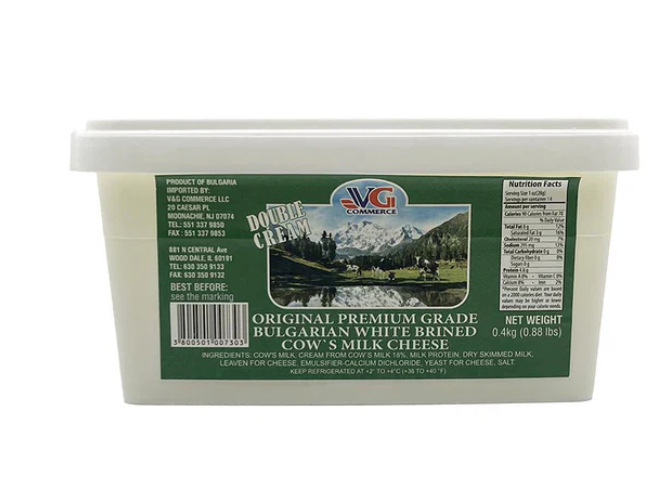 VG BULGARIAN COW MILK CHEESE DOUBLE CREAMY (400G) - Papaya Express