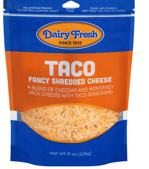 Dairy Fresh Taco Cheese (8oz) - Papaya Express