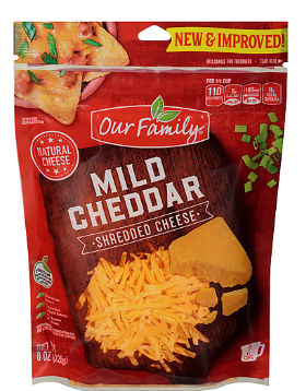 Our Family Mild Cheddar Cheese (8oz) - Papaya Express