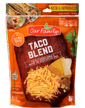 Our Family Taco Blend Cheese (8oz) - Papaya Express