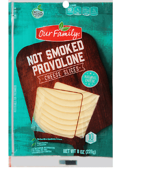 Our Family Non Smoked Provolone Slices (8oz) - Papaya Express