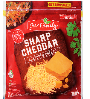 Our Family Sharp Cheddar (32oz) - Papaya Express