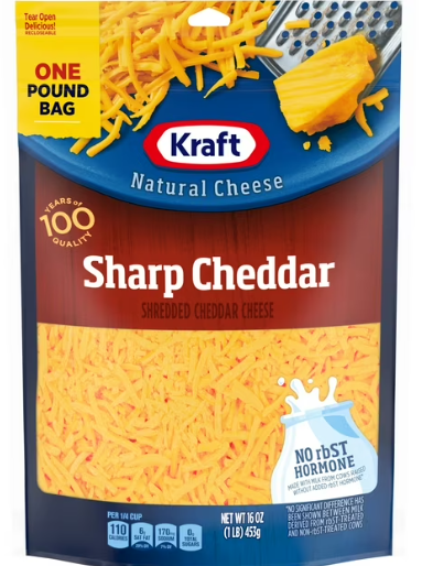 Kraft Sharp Cheddar Cheese (8oz) - Papaya Express