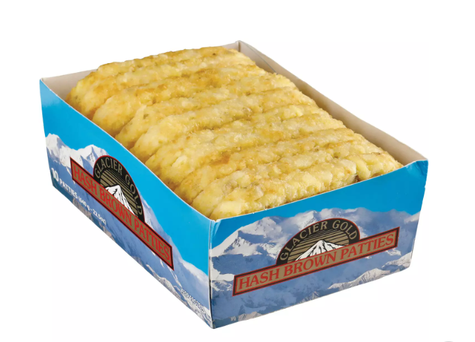 Glacier Gold Hash Brown Patties (10ct) - Papaya Express