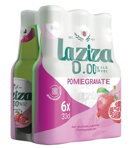 Laziza Non-Alcoholic Drink- Pomegranate (6 PCK) - Papaya Express