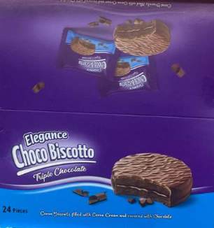 Elegance Choco Biscotto Triple-Chocolate (24pcs) - Papaya Express