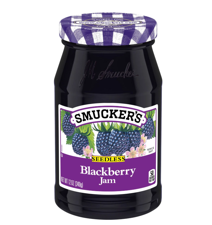 Smuckers Seedless Blackberry Jam (12 oz) - Papaya Express