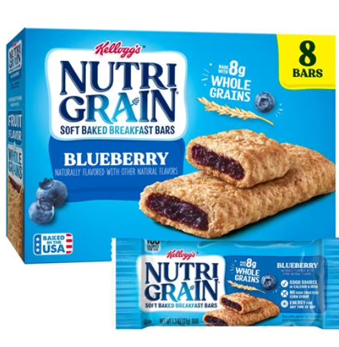 Kellogg's Nutri Grain Blueberry Bars (8CT) - Papaya Express