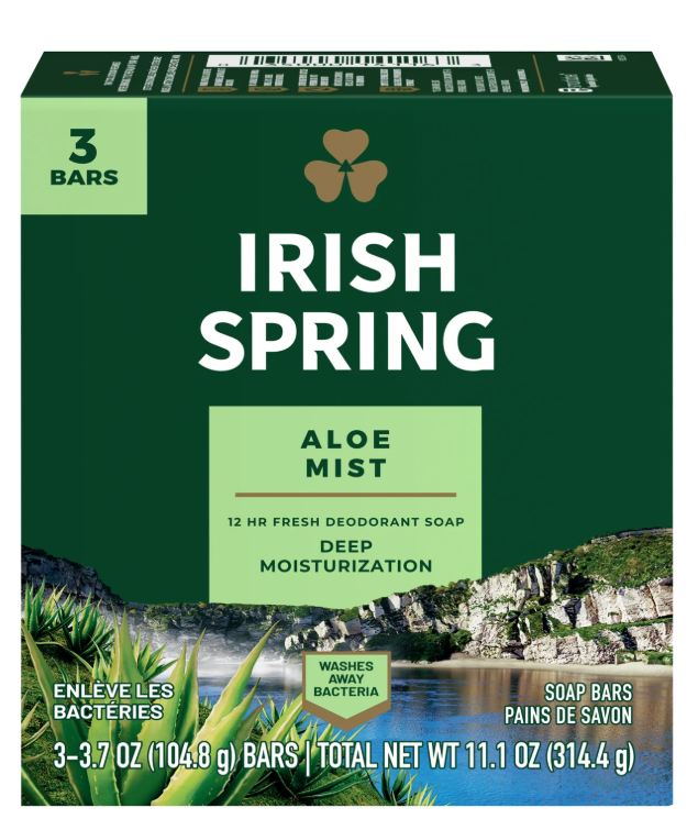 Irish Spring Aloe Mist (3 Bars) - Papaya Express