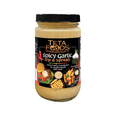Teta Foods Spicy Garlic Dip & Spread (12 oz) - Papaya Express
