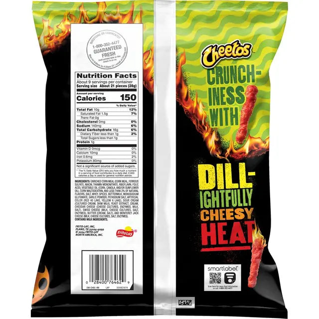 Cheetos Flamin' Hot Dill Pickle Flavored Chips (8.5 oz) - Papaya Express