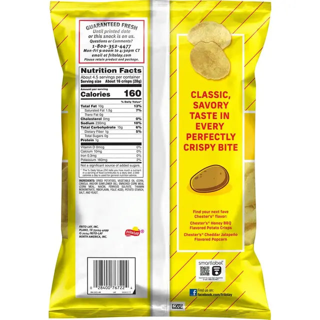 Chester's Original Potato Crisps (4.25 oz) - Papaya Express