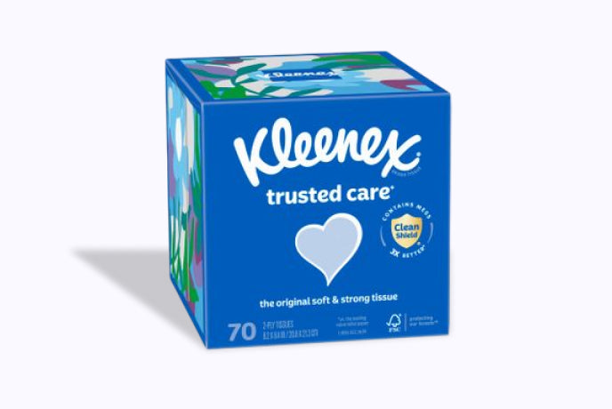 Kleenex Trusted Care Facial Tissues Cube Box - Papaya Express