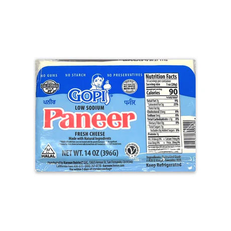 Gopi Low Sodium Paneer (14 oz) - Papaya Express