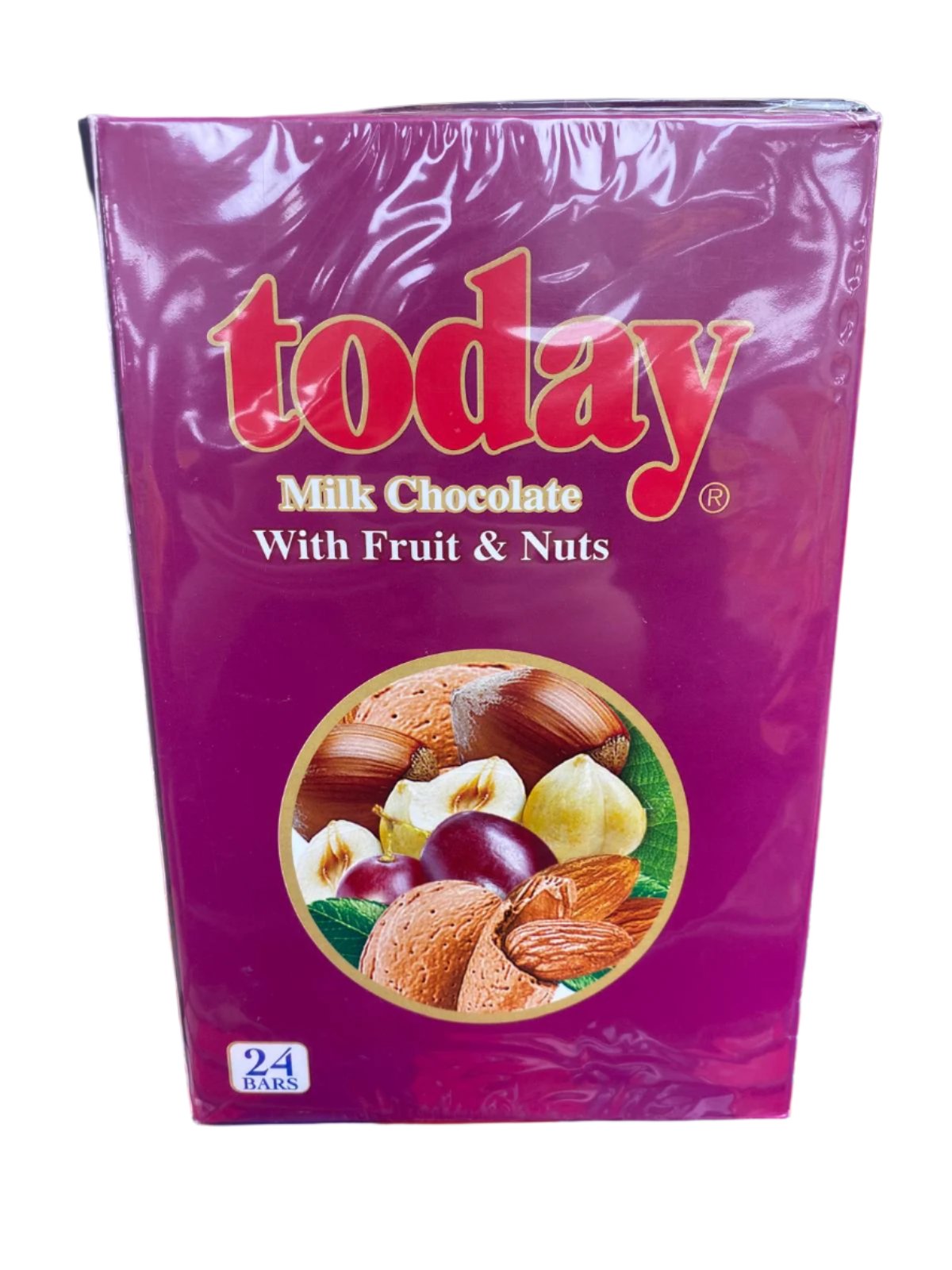 Today Milk chocolate W/ Fruits and Nuts (24 bars) - Papaya Express