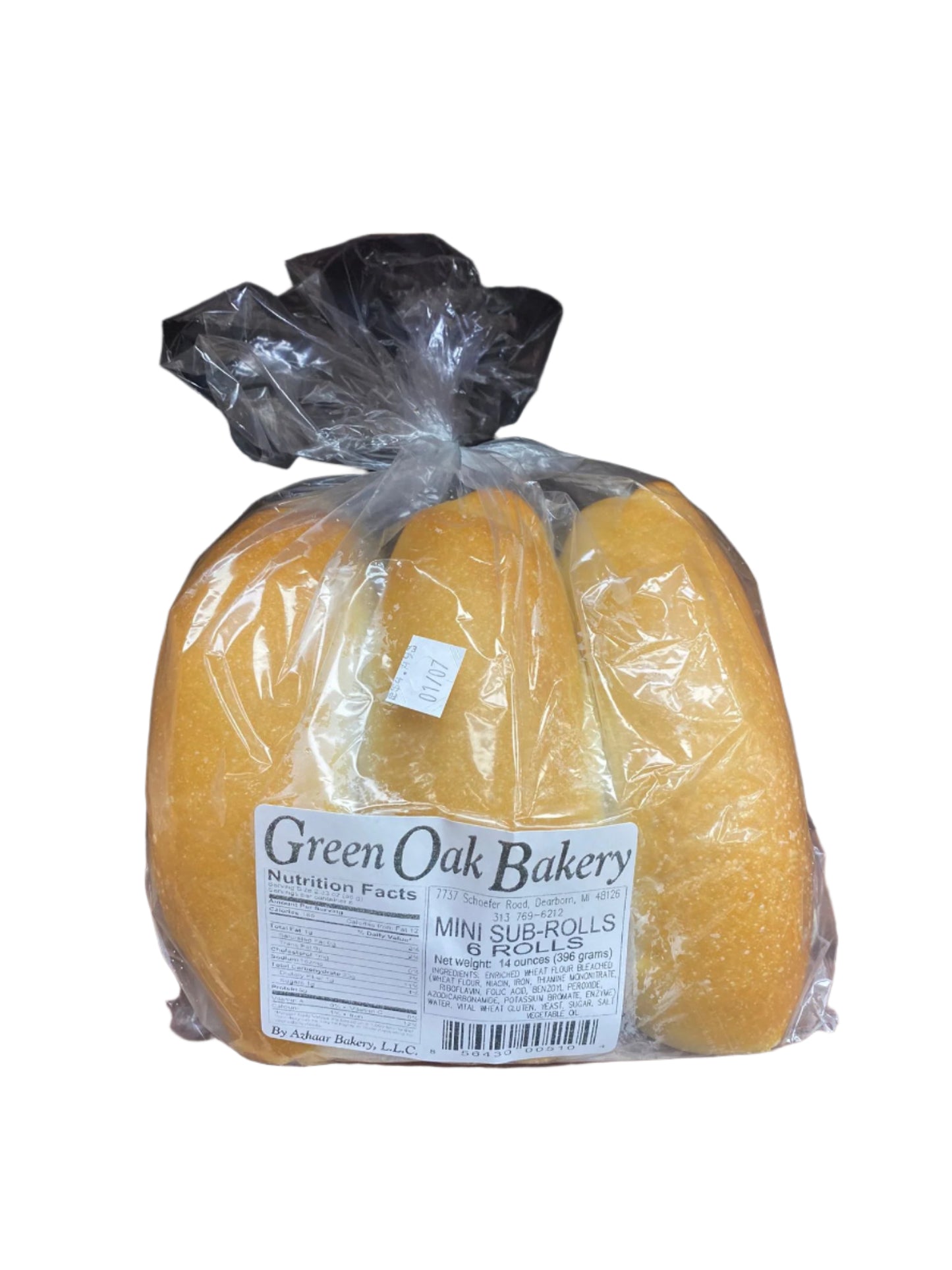 Green Oak Bakery Mini Sub-Rolls (6ct) - Papaya Express