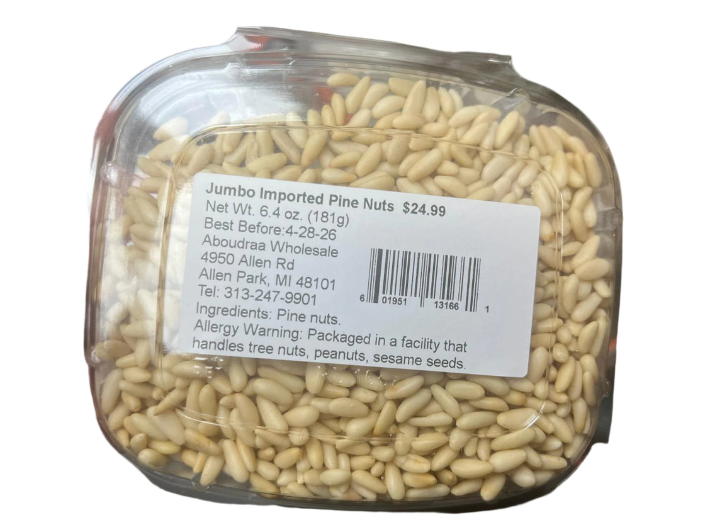 Jumbo Imported Pine Nuts (6.4 oz) - Papaya Express
