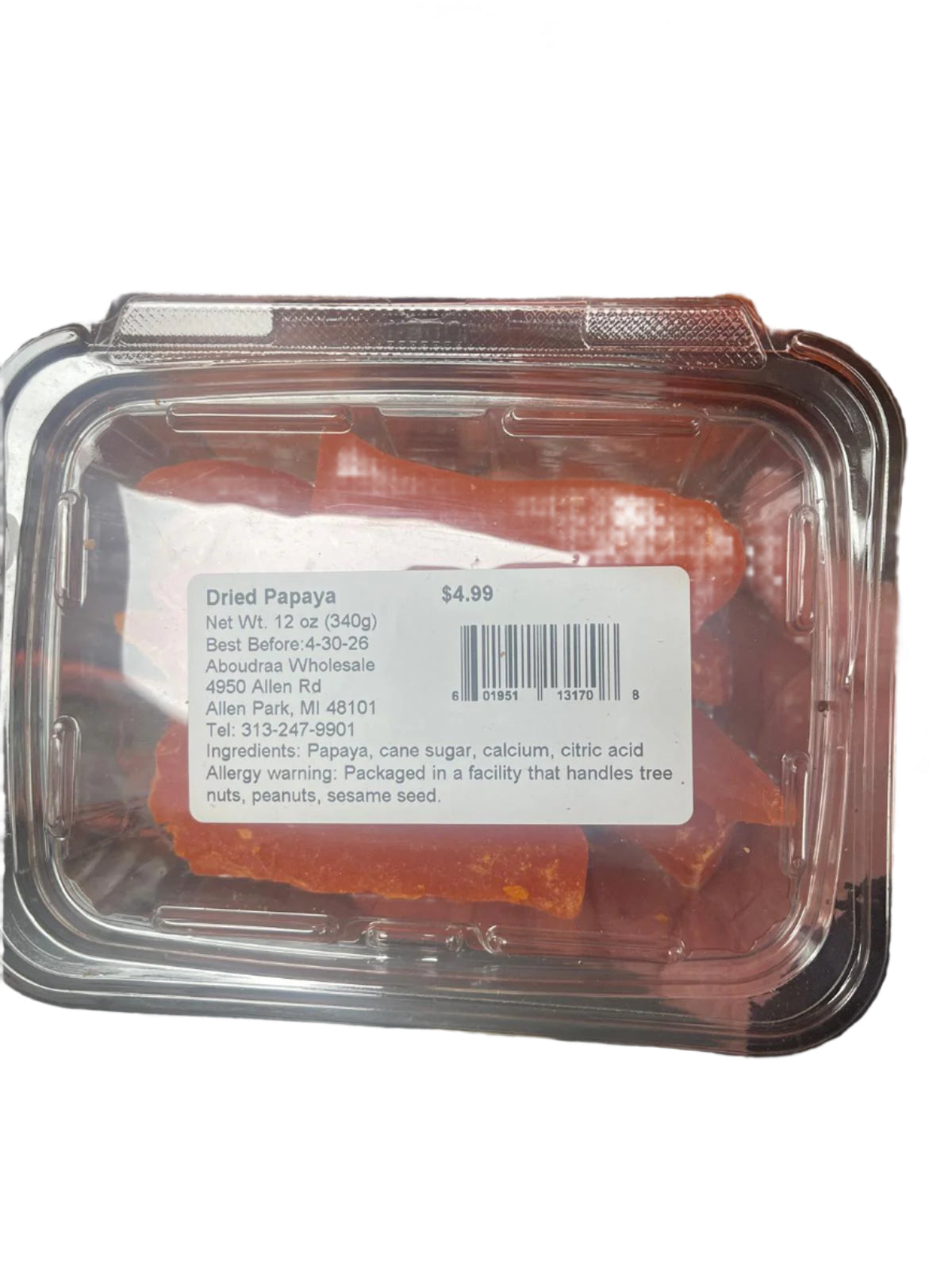 Dried Papaya Box (12 oz) - Papaya Express