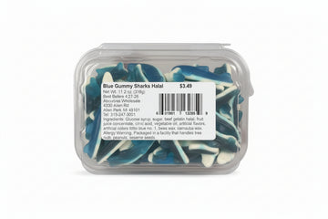 Blue Gummy Sharks Halal (11.2 oz) - Papaya Express