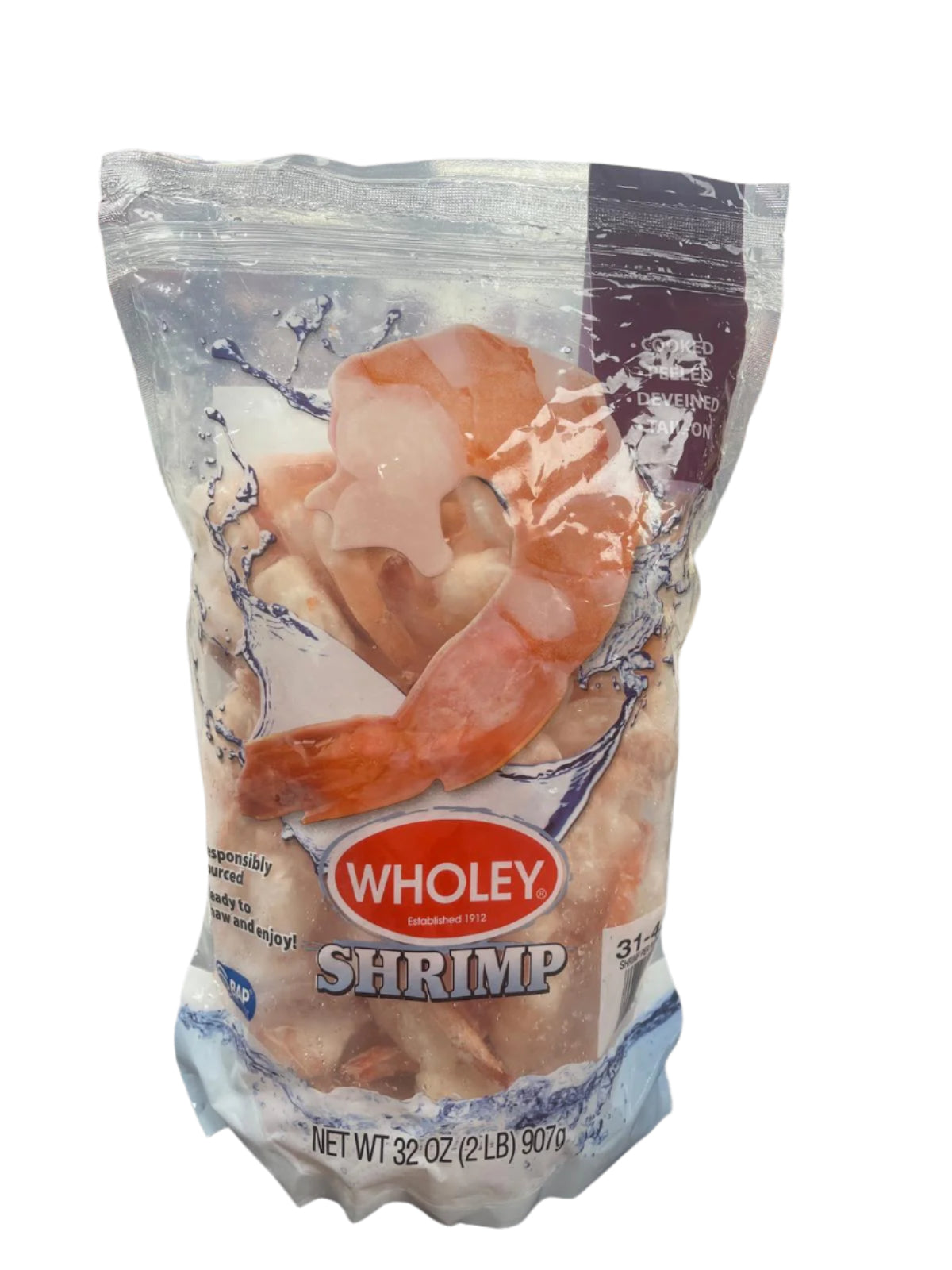 Wholey Shrimp 31-40 (2lb) - Papaya Express