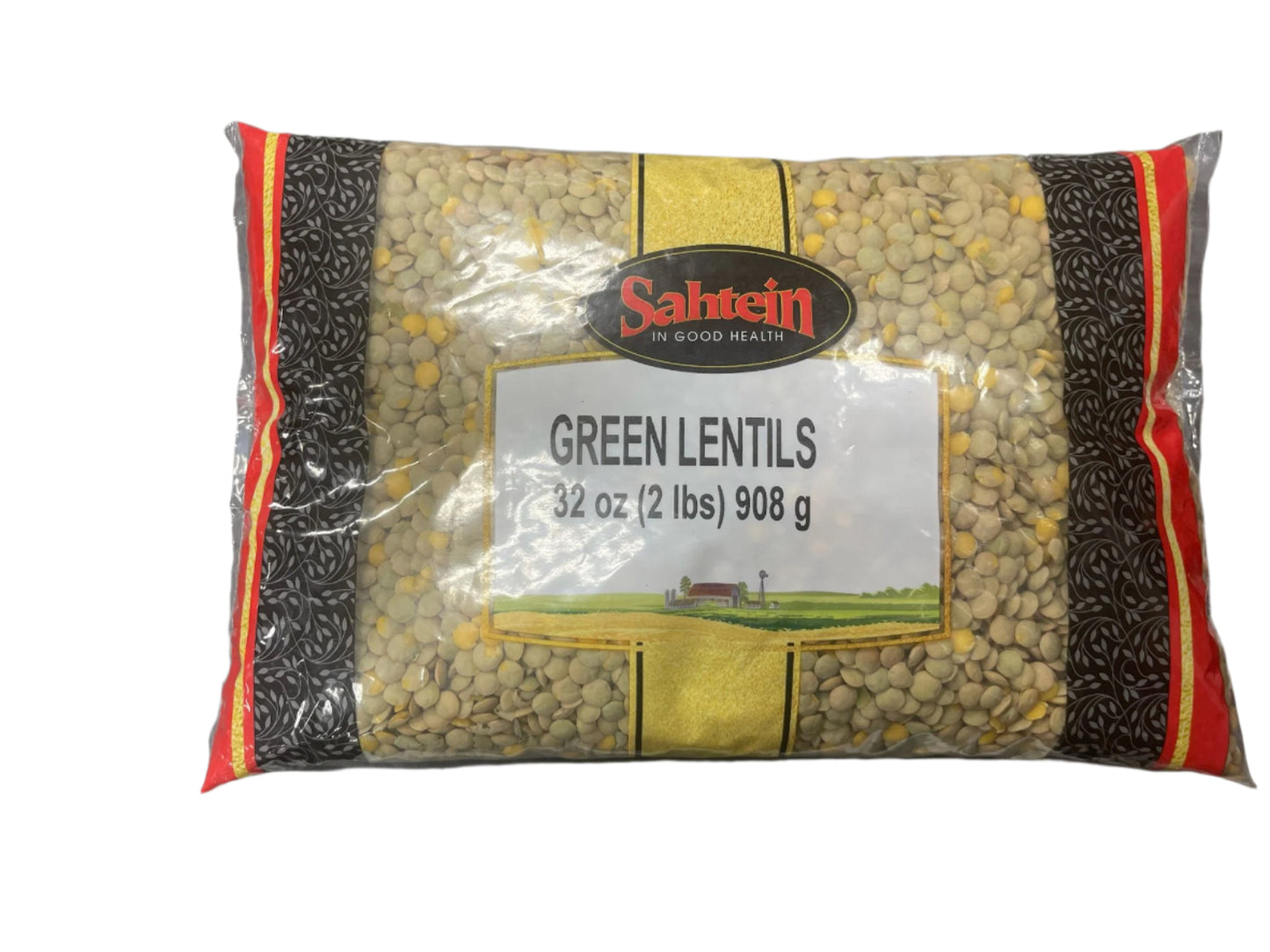 Sahtein Green Lentils (32 oz) - Papaya Express