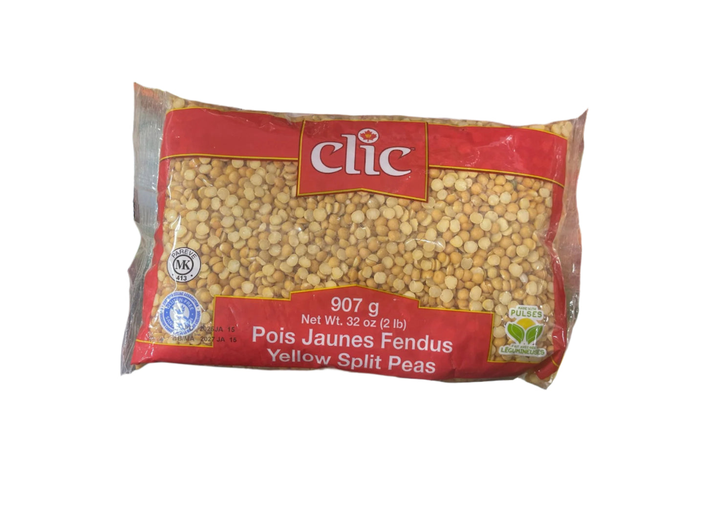 Clic Yellow Split Peas (907 g) - Papaya Express