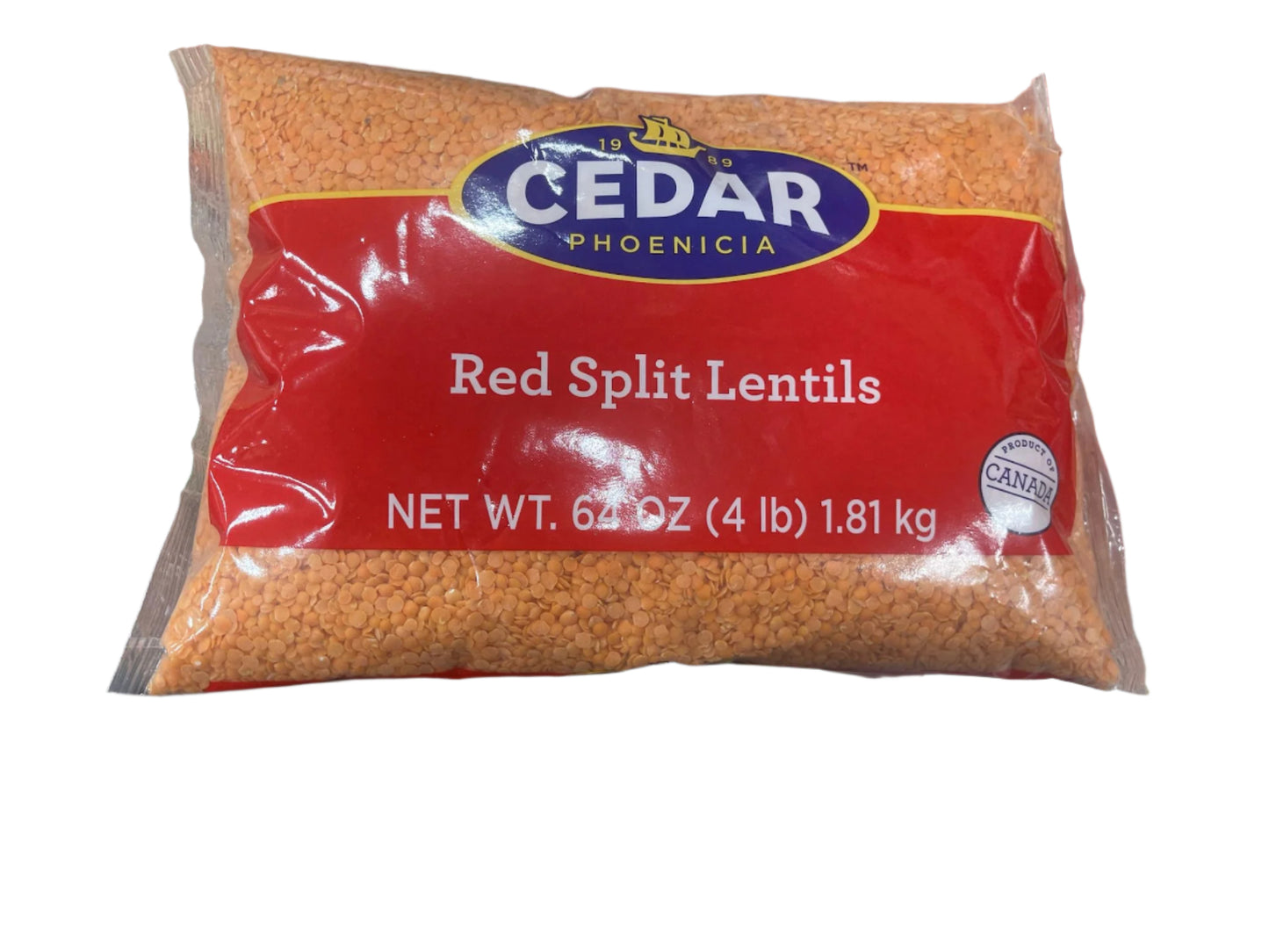 Cedar Red Split Lentils (4lb) - Papaya Express
