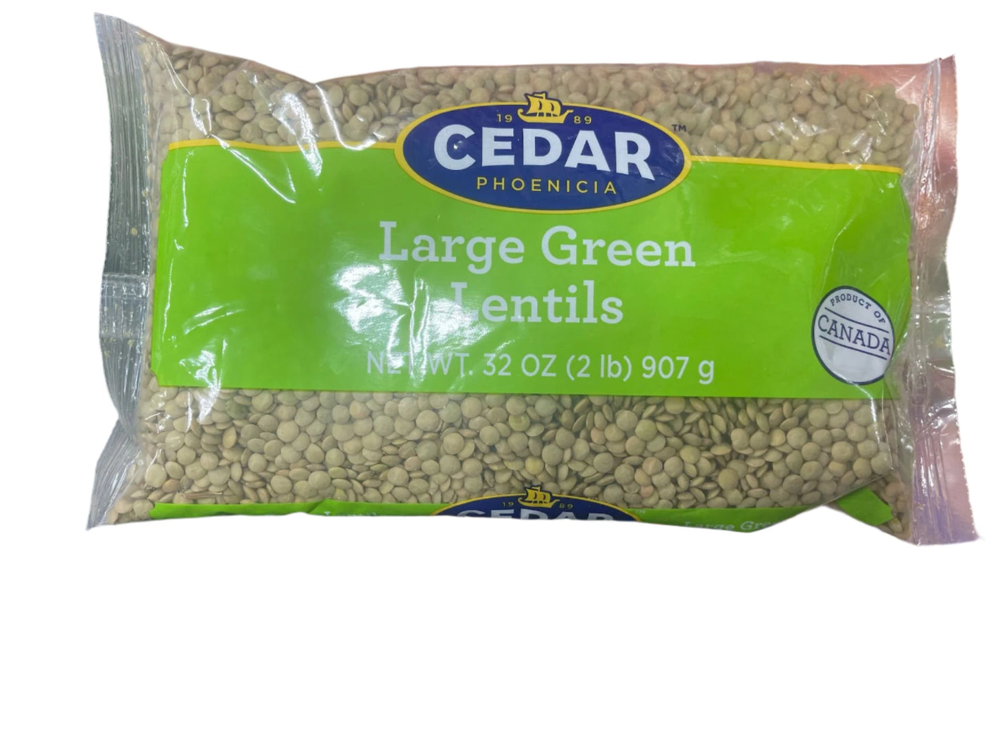 Cedar Large Green Lentils (32 oz) - Papaya Express