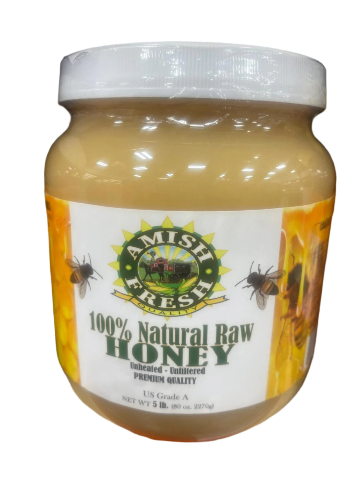 Amish Fresh Natural Raw Honey (5 lb.) - Papaya Express