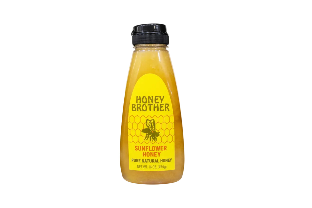 Honey Brother Sunflower Honey (16 oz) - Papaya Express
