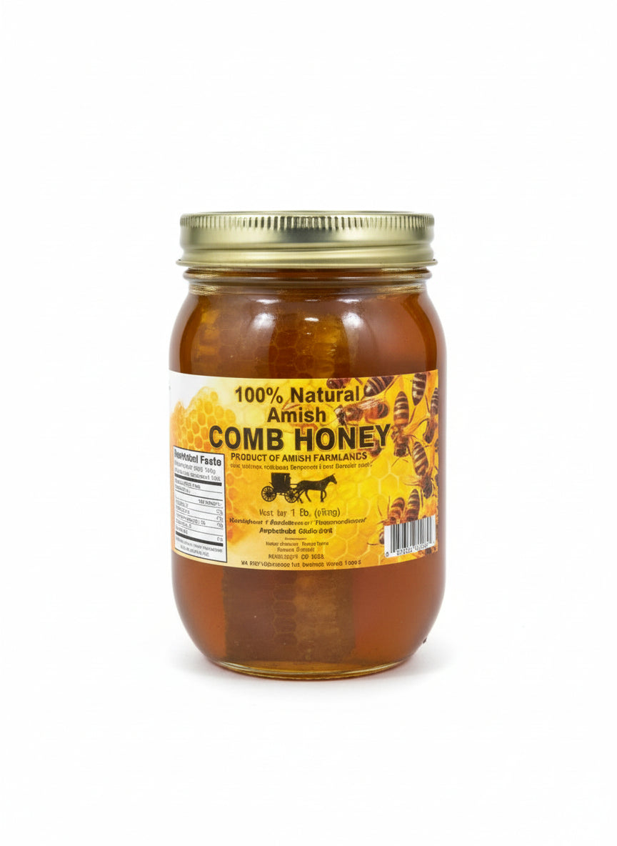 Natural Amish Comb Honey(1 lb.) - Papaya Express