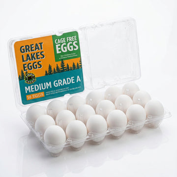 Great Lakes White Large Eggs (18 pc) - Papaya Express