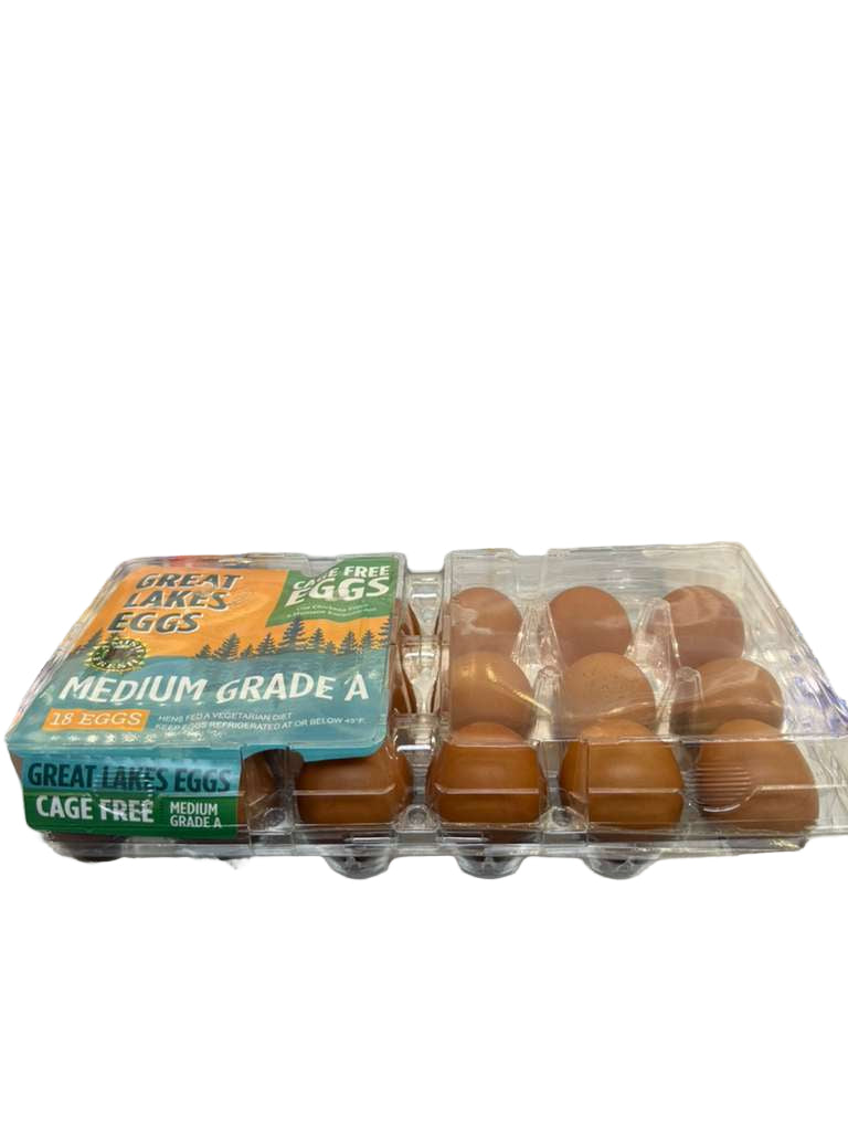 Great Lakes Brown Medium Eggs (18CT) - Papaya Express