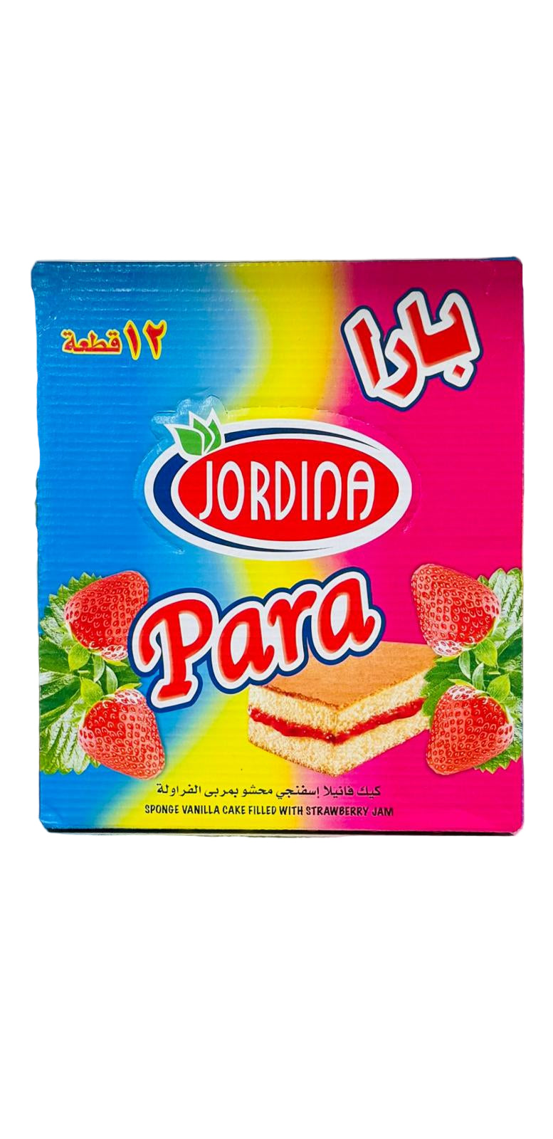 Jordina Para Strawberry Filling Cake (12CT) - Papaya Express