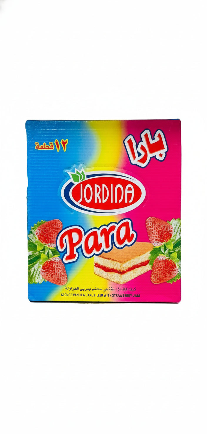 Jordina Para Strawberry Filling Cake (12CT) - Papaya Express