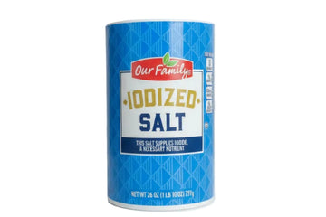 Our Family Iodized Salt (26 oz) - Papaya Express